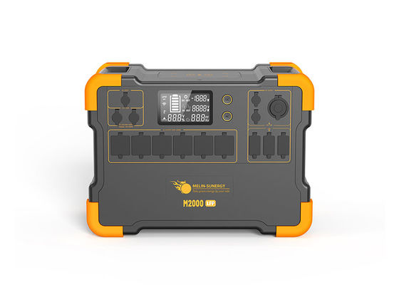 शुद्ध साइन वेव इन्वर्टर पोर्टेबल लिथियम बैटरी सौर जनरेटर 1200W सौर पैनल