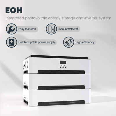 10KW LiFePO4 सौर ऊर्जा भंडारण प्रणाली 120A AC चार्ज और IP20 संरक्षण के साथ घर सौर ऊर्जा के लिए