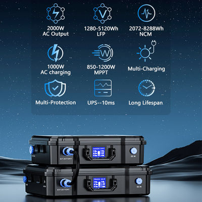 150V PV इनपुट यूपीएस सोलर जनरेटर, 5 साल की वारंटी और पाउच एनएमसी बैटरी पोर्टेबल सोलर पावर स्टेशन के साथ