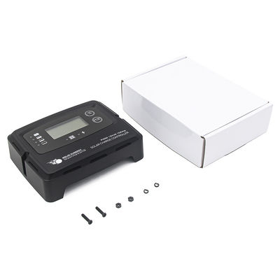 ब्लैक डिजिटल सोलर चार्ज कंट्रोलर 15A स्मार्ट सोलर रेगुलेटर लिथियम बैटरी के लिए