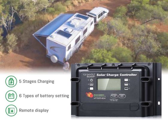 बुद्धिमान 12V 24V पीडब्ल्यूएम डिजिटल सौर चार्ज नियंत्रक बीएमएस जागृत के साथ