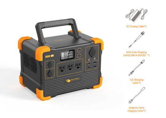 3500 रीसायकल के साथ पोर्टेबल पावर स्टेशन LiFePO4 बैटरी, 2 घंटे में फास्ट चार्जिंग और 360 डिग्री सुरक्षा