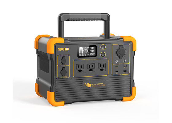 कॉम्पैक्ट पोर्टेबल सोलर जनरेटर जिसमें 614Wh LiFePO4 बैटरी, 3500 रीसायकल और MPPT सोलर चार्ज कंट्रोलर है