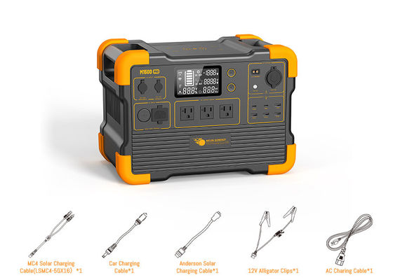 2000W यूपीएस सोलर जेनरेटर, रियल टाइम एलसीडी डिस्प्ले, मल्टीपल इनपुट सोर्सेज और वायरलेस फोन चार्जर के साथ