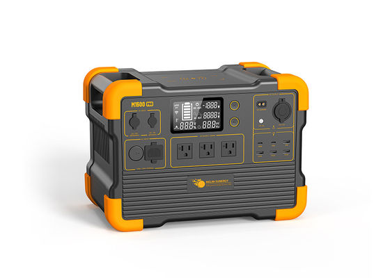 1450Wh NCM लिथियम बैटरी और 110V/220V AC आउटपुट के साथ 2000W पोर्टेबल सोलर जेनरेटर