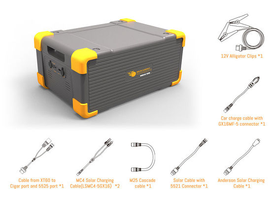 अच्छी कीमत 12 वी 26 किलोग्राम पोर्टेबल जनरेटर बैटरी पैक 1 वर्ष की वारंटी और 3072Wh LiFePO4 सौर ऊर्जा स्टेशन के साथ ऑनलाइन