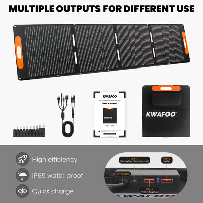 अच्छी कीमत IP65 200W पोर्टेबल फोल्डेबल सोलर पैनल्स फॉर कारहोम 12V बैटरी ऑनलाइन