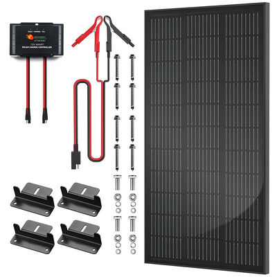 अच्छी कीमत 100W RV Solar System RV Solar Charging Kit Renewable Energy Source for Mobile Homes and Camping Equipment capable for charging 12V AGM ,GEL ,WET and LiFePO4 battery ऑनलाइन