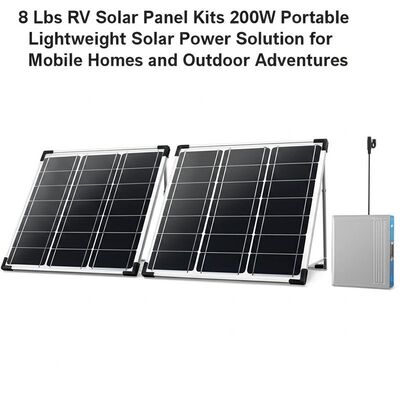 अच्छी कीमत 8 Lbs RV Solar Panel Kits 200W Portable Lightweight Solar Power Solution for Mobile Homes and Outdoor Adventures ऑनलाइन